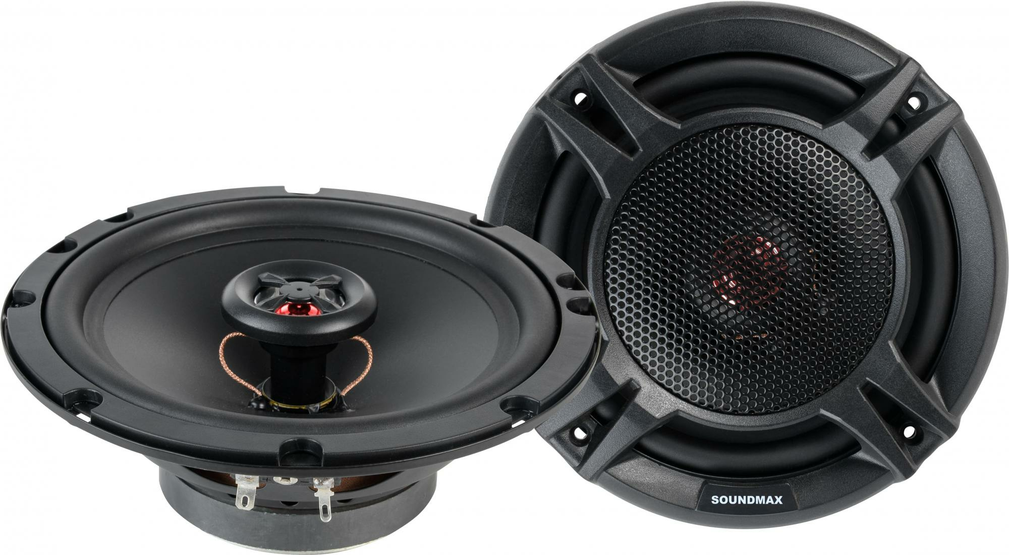 Акустика коаксиальная Soundmax SM-CSI602. 16.5 см (6.5 дюйм.), Мощность динамиков 90 Вт (номинальная), 180 Вт (максимальная).