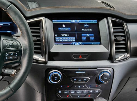 Incar RFO-FC1048 - Переходная рамка FORD Ranger 2018-2022 (T6 Рестайлинг2), 9″ BLACK (макс компл)