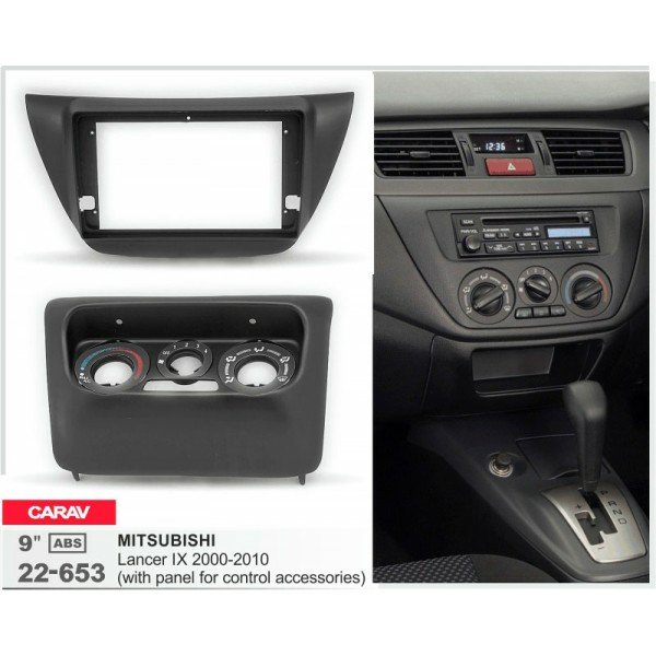 CARAV 22-653 - Монтажная рамка 9" MITSUBISHI Lancer IХ 2000-2010