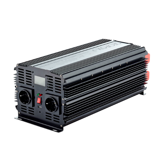 Geofox MD 4000W/24v-1p <br/>Автомобильный инвертор Geofox MD 4000W/24v-1p <br />
 <br />
Мощность 4000W <br />
Пиковая мощность 8000W <br />
Входящее напряжение 24V <br />
Выходящее напрядение 220-240V <br />
Защита от короткого замыкания <br />
Защита от перегрузки <br />
Защита от перегрева <br />
Защита от низкого входного напряжения <br />
Защита от перепада напряжения <br />
Активная система охлаждения <br />
Аллюминиевый корпус <br />
Соединительные провода в комплекте <br />
Длина проводов 0,5м <br />
Кнопка включения <br />
2 Евророзетки <br />
Дополнительно : Н <br />
Модифицированная синусоида <br />