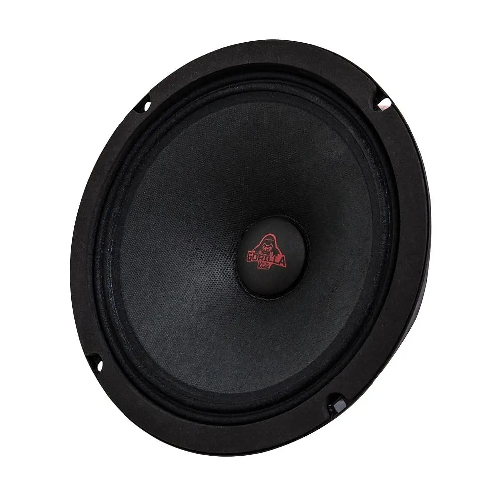 Акустика Среднечастотная АС Kicx Gorilla Bass GB-8N (4 Ohm). 20 см (8 дюйм.), Мощность динамиков 150 Вт (номинальная), 300 Вт (максимальная).