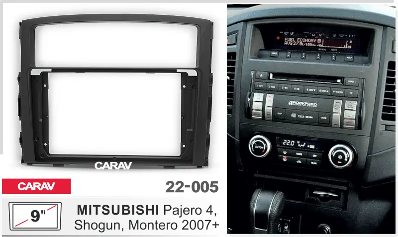 CARAV 22-005 - MITSUBISHI Pajero 4, Shogun, Montero 2006+ (9")