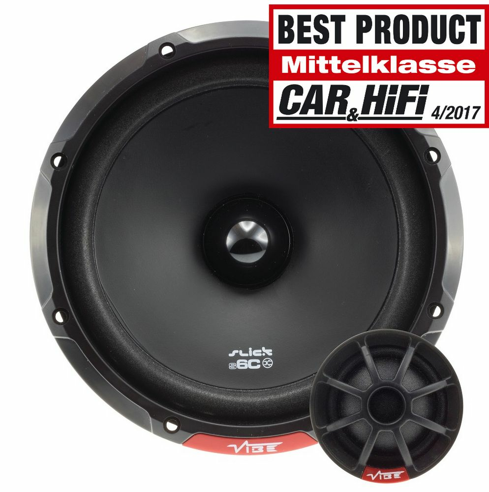 Акустика компонентная Vibe Slick 6C-V7. 16.5 см (6.5 дюйм.), Мощность динамиков 90 Вт (номинальная), 270 Вт (максимальная).