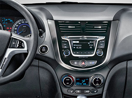 Incar RHY-FC803 - Переходная рамка HYUNDAI Solaris 2011-2017, 9″ BLACK/SILVER