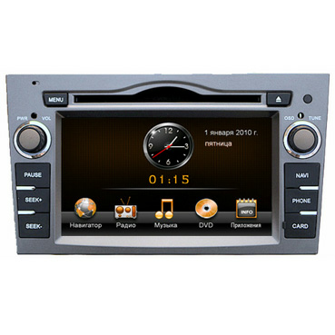 Incar CHR-1215OP SL - Штатная магнитола Opel Astra H (графит)
