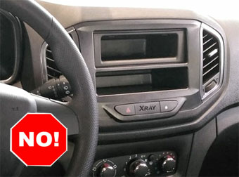 Incar RFR-N16s - Переходная рамка Renault / NISSAN / LADA 2din (крепеж)