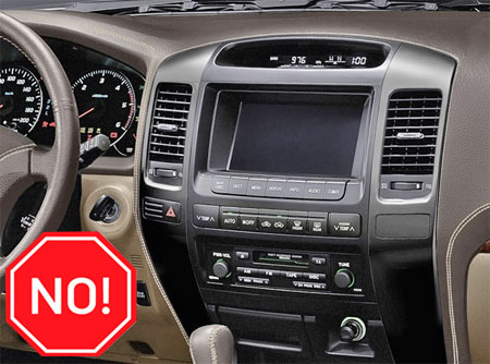 Incar RTY-FC908 - Переходная рамка Toyota Land Cruiser Prado-120, 9 дюйм. (тип2)
