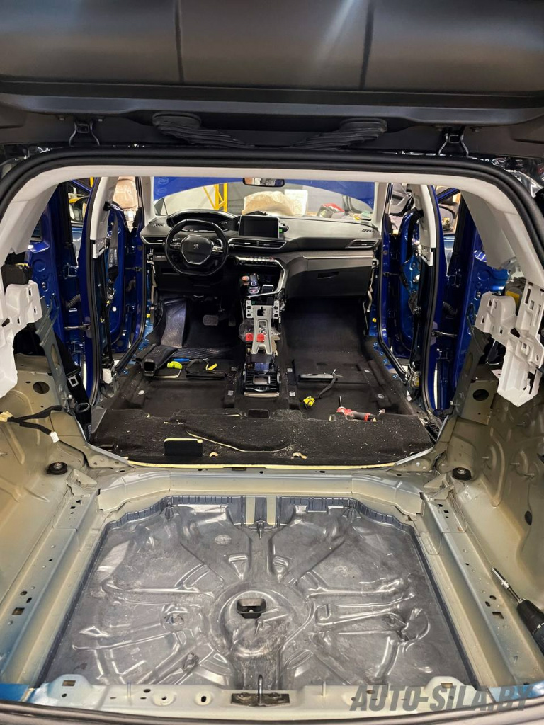 салон Peugeot 3008 до шумоизоляции