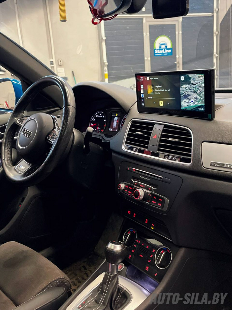 мультимедиа с сохранением штатного функционала в Audi Q3