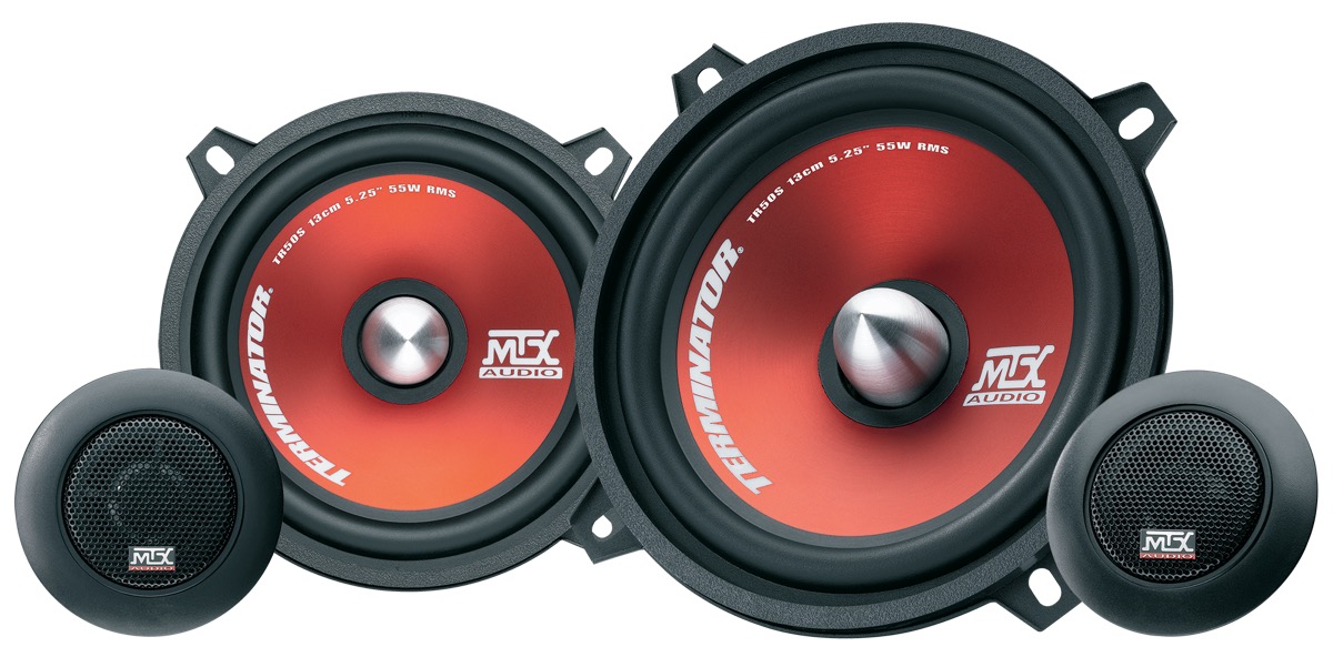Акустика компонентная MTX TR50S. 13 см (5 дюйм.), Мощность динамиков 55 Вт (номинальная), 220 Вт (максимальная).