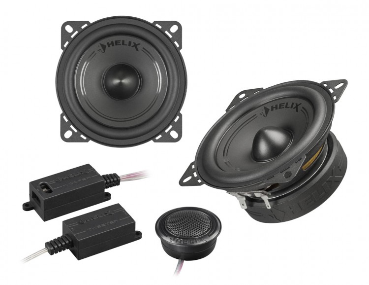 Акустика компонентная Helix F42C. 10 см (4 дюйм.), Мощность динамиков 40 Вт (номинальная), 80 Вт (максимальная).
