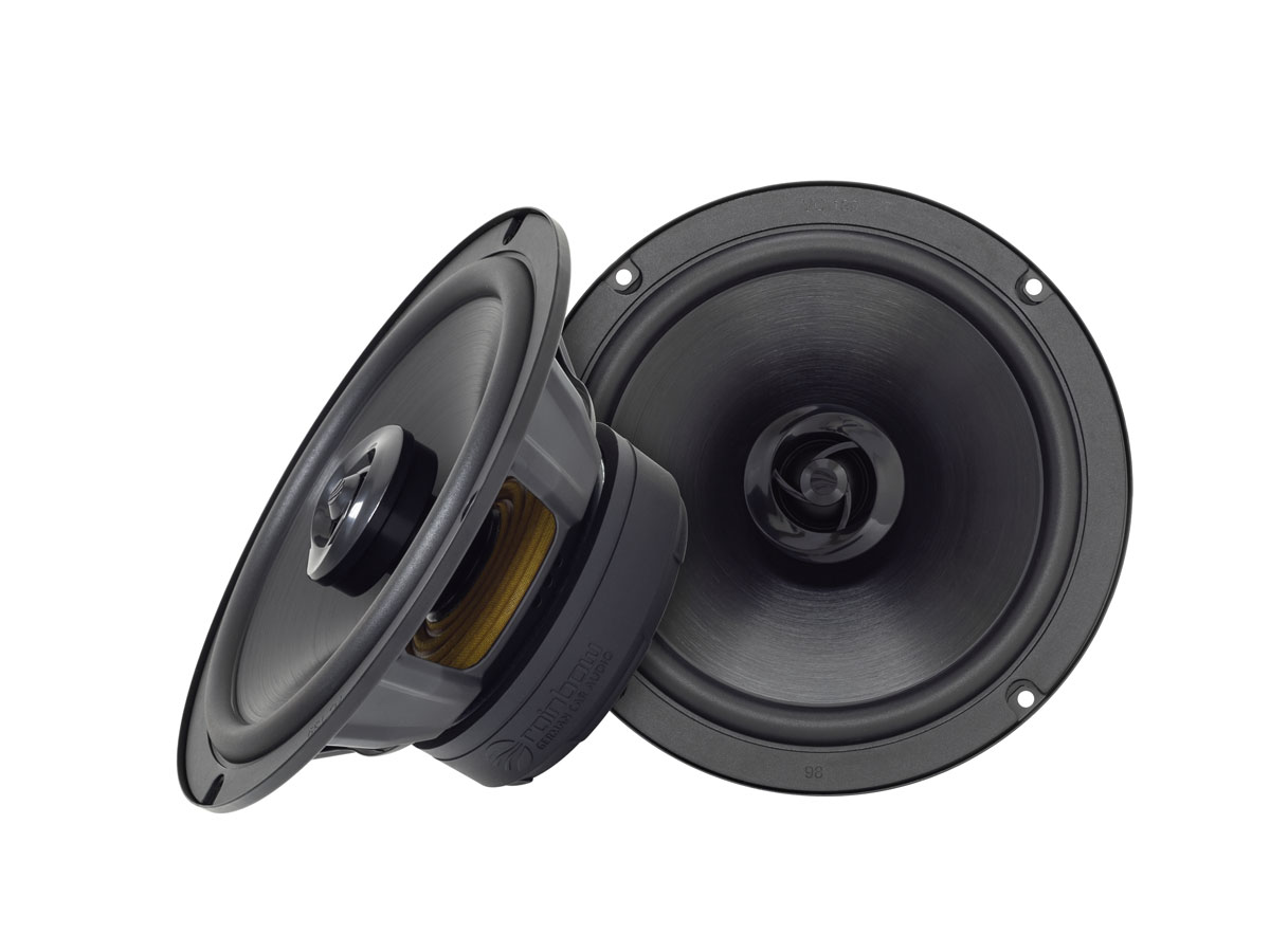 Акустика коаксиальная Rainbow EL-X165А. 16.5 см (6.5 дюйм.), Мощность динамиков 50 Вт (номинальная), 100 Вт (максимальная).