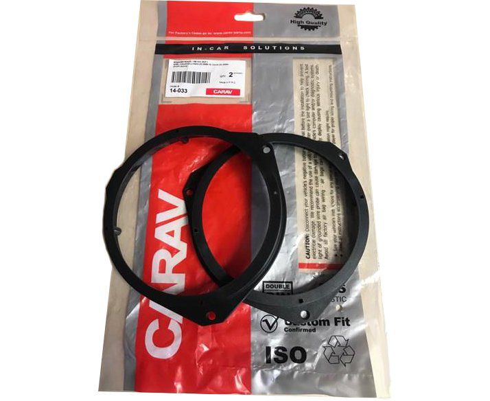 CarAV 14-033 - проставочные кольца OPEL Astra (H) 2005-10; Corsa (D) 2006+ (передние / 165мм)