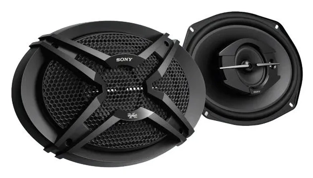Акустика коаксиальная Sony XS-GTF6939. овальный 15x23 см (6x9 дюйм.), Мощность динамиков 60 Вт (номинальная), 420 Вт (максимальная).