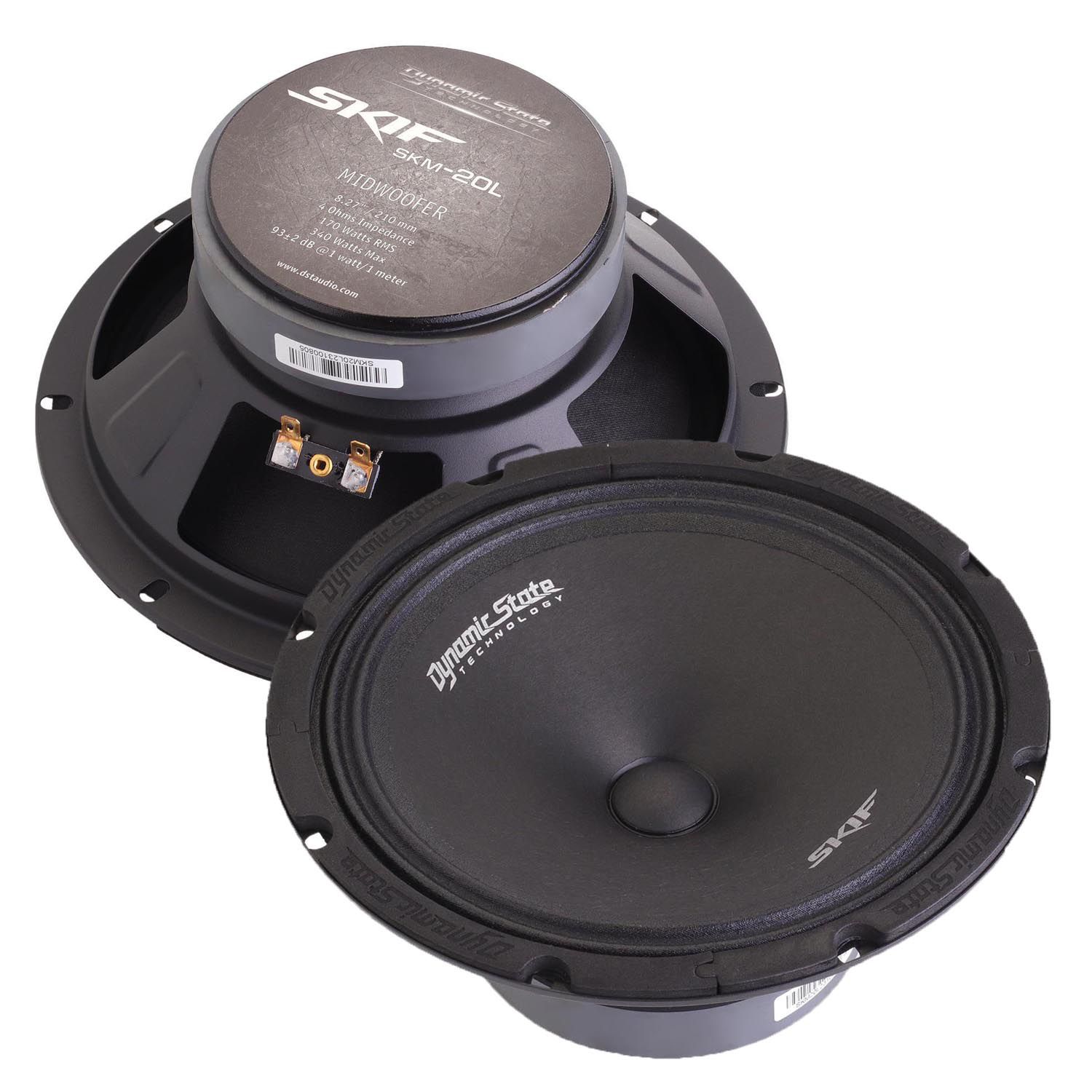 Акустика Мидбас Dynamic State SKIF SKM-20L. 20 см (8 дюйм.), Мощность динамиков 170 Вт (номинальная), 340 Вт (максимальная).