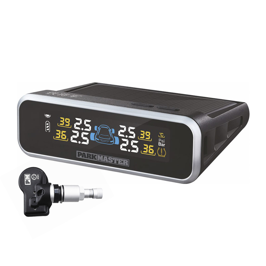 Parkmaster TPMS 4-22 (внутренние датчики) <br/>Система контроля давления и температуры в шинах Parkmaster TPMS 4-22 (внутренние датчики)<br />
<br />
• работа дисплея от солнечной батареи<br />
• дисплей может работать 27 облачных дней<br />
• давление и температура отображаются одновременно<br />
• расположение дисплея в любом удобном месте<br />
• автоматическое выключение<br />
• автоматическая регулировка яркости<br />
• визуальное и звуковое предупреждение<br />
• компактный дизайн<br />
• диапазон рабочей температуры датчиков от -30°С до +105°С<br />
• диапазон программируемой нормы давления от 0,9 до 6,0 Bar<br />
• комплектуется 4 внутренними датчиками давления (с возможностью замены на внешние
датчики давления)<br />
<br />
Характеристики датчика:<br />
• устанавливаются в пасадочное гнездо вентиля <br />
• имеют инерционную систему активации (входят в рабочий режим после начала движения) <br />
• срок службы батареи - до 5 лет <br />
• контрольные параметры по давлению и температуре программируются индивидуально <br />
• максимально допустимое давление - 8,0 Bar<br />
• диапазон рабочей температуры от -30°С до +105°С<br />
• вес датчика - 26гр<br />
<br />
