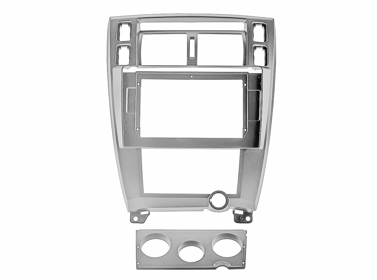 Incar RHY-FC805 - Переходная рамка HYUNDAI Tucson 2004-2010 SILVER, 10″