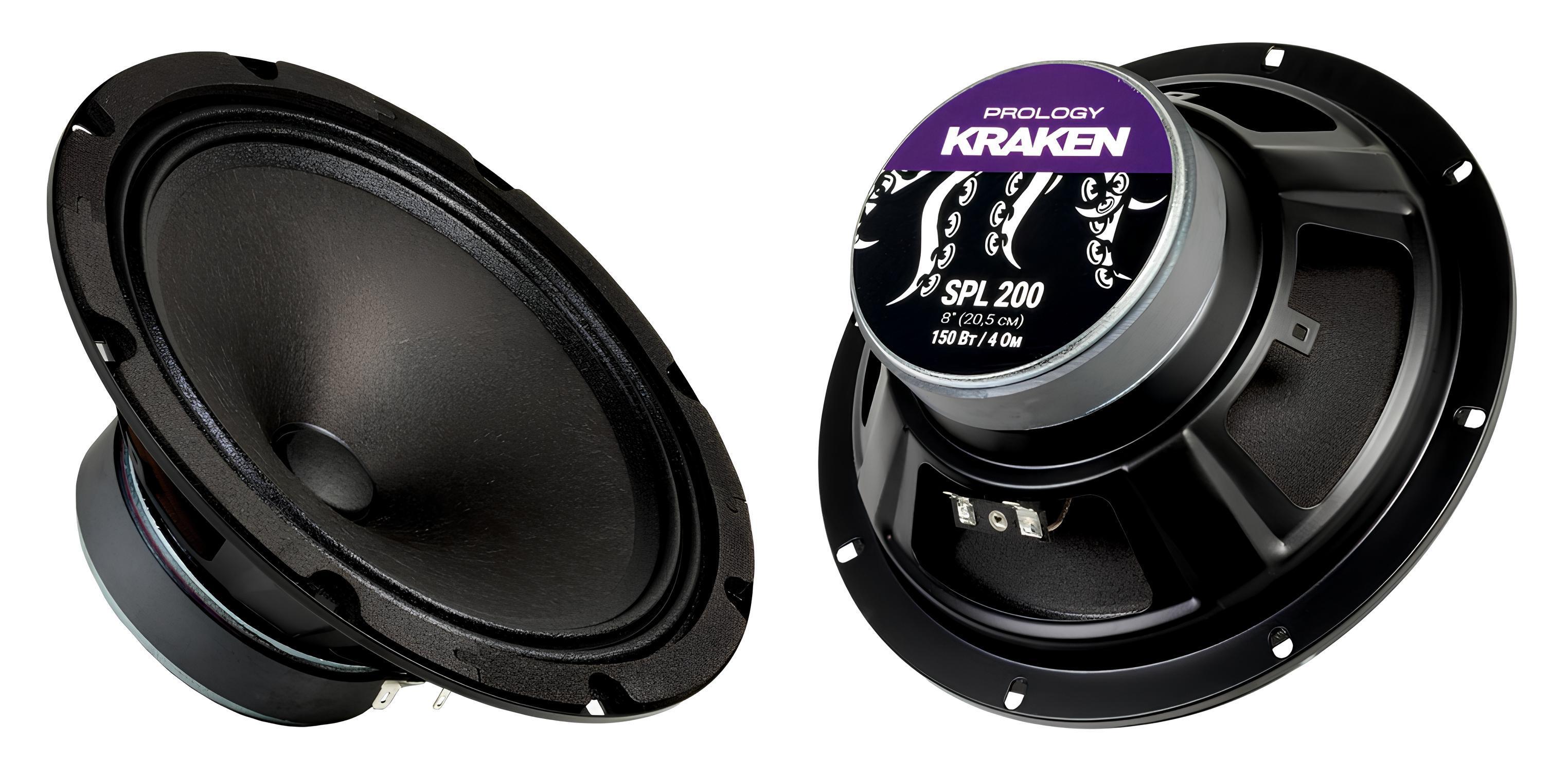 Акустика широкополосная АС Prology SPL 200 KRAKEN. 20 см (8 дюйм.), Мощность динамиков .