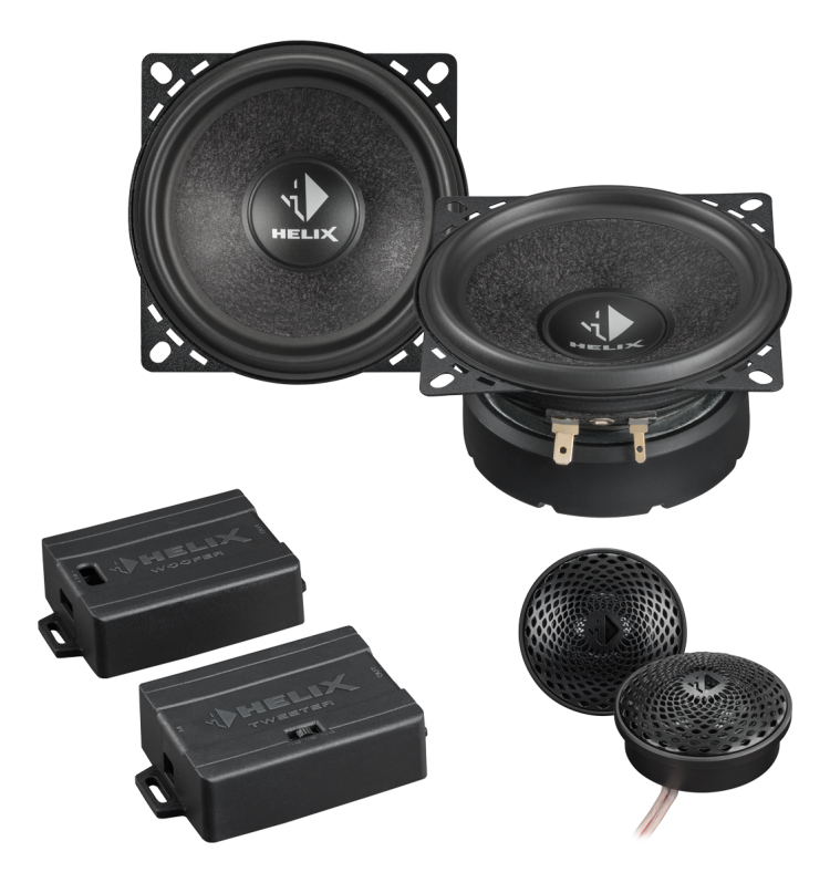 Акустика компонентная Helix S42C. 10 см (4 дюйм.), Мощность динамиков 70 Вт (номинальная), 140 Вт (максимальная).