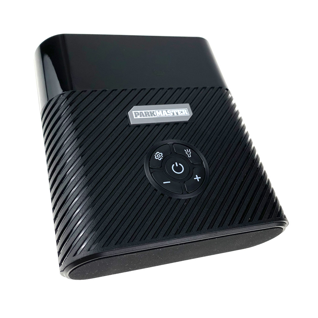 ParkMaster JS-2c <br/>Пуско-зарядное устройство с компрессором ParkMaster JS-2С<br />
<br />
• запуск двигателя<br />
• зарядка и питание USB-устройств<br />
• встроенная литиевая батарея 8800мАч<br />
• 2 режима фонаря<br />
• быстрая и мощная зарядка колеса<br />
• подходит для автомобилей, мотоциклов, велосипедов, мячей<br />
• измерение давления в колесе<br />